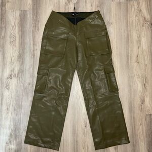 NWT: POSTER GIRL - PATH OF DESTRUCTION VEGAN LEATHER PANTS